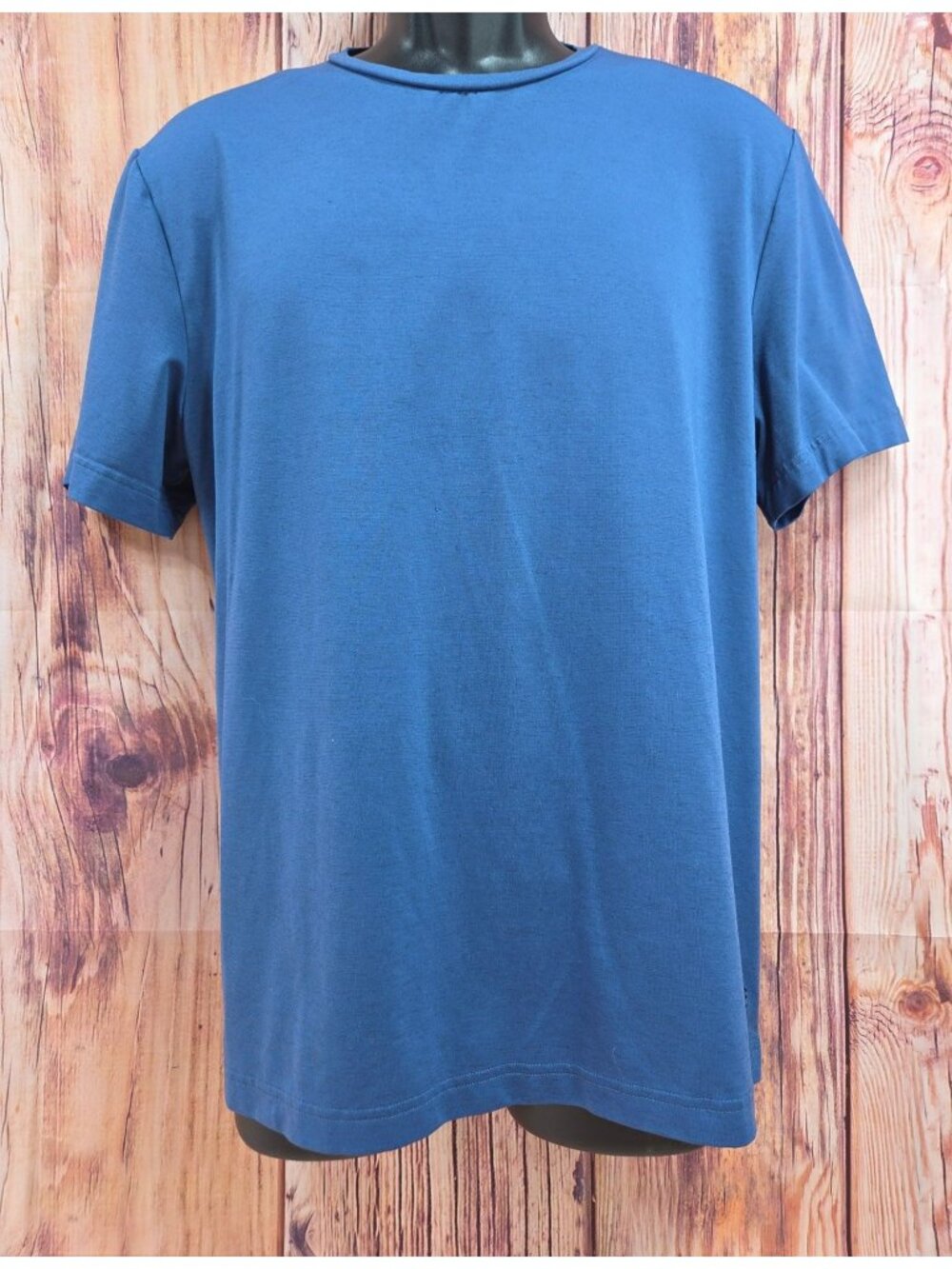 FLX Mens Urban Commuter Wool Blend Blue T-Shirt Medium
